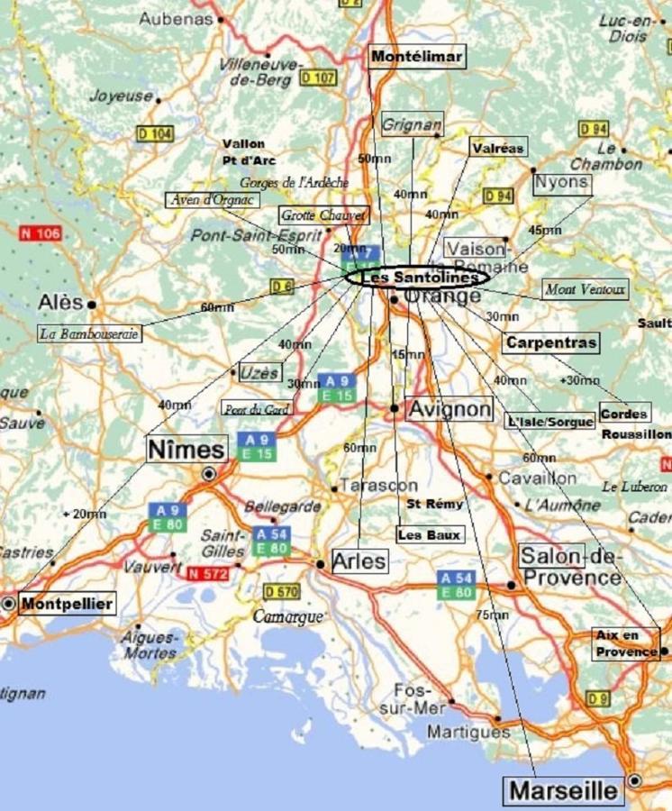 Bed and Breakfast Santolines En Provence Piolenc Exterior foto
